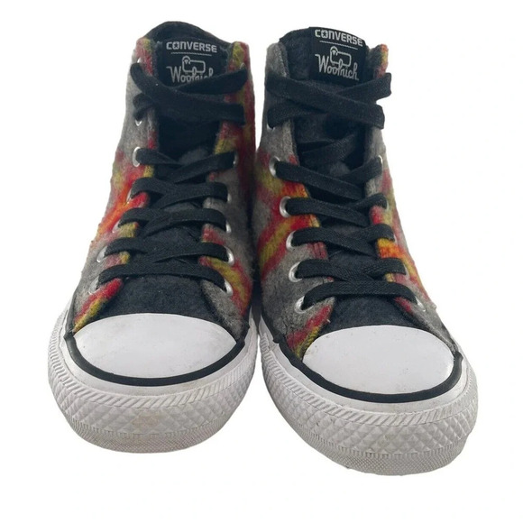 Converse X Woolrich Hi-Top Sneakers Chuck Taylor All Star Wool Size M 4.5 W 6.5 - Picture 3 of 16